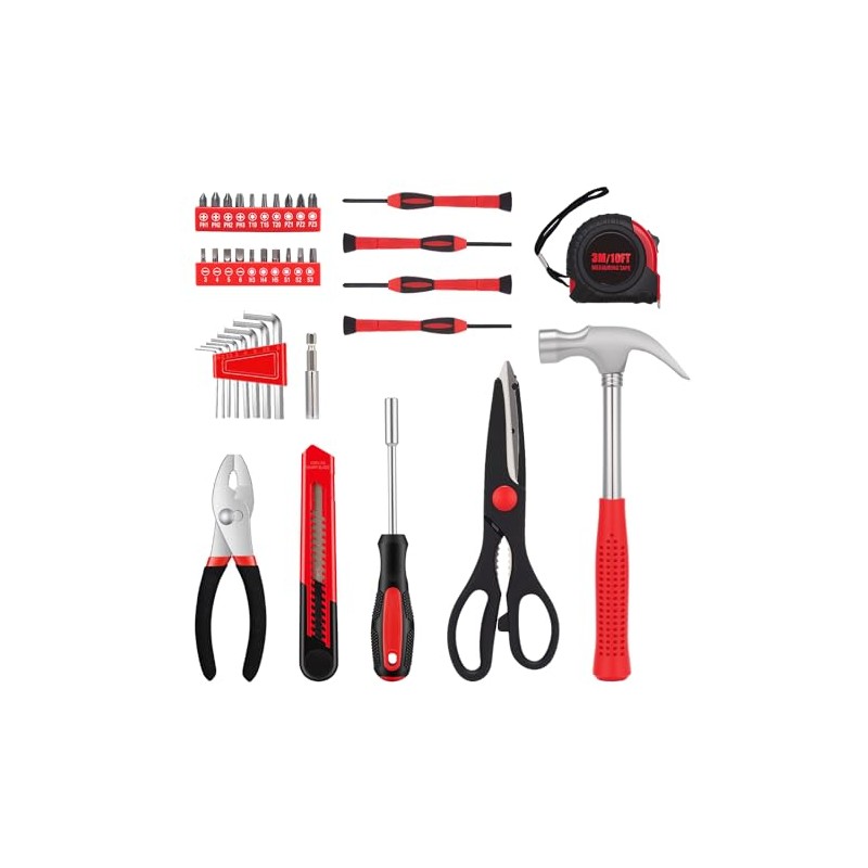 WGGE 39-Piece Home Tool Set with Compact Storage Case