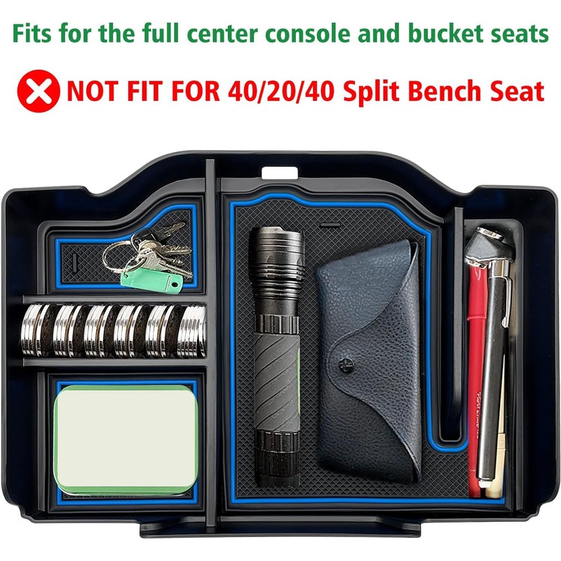 EVTIME Center Console Organizer fit for Dodge RAM 1500 2500