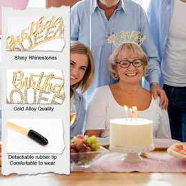 70th Birthday Decorations Women Birthday Headband,70 Birthday Queen Sash and Crown,70th Birthday Crown and Sash,70th Birthday Tiara,70th Birthday Gifts for Women,Happy 70th Birthday Party Decorations