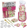 Kids Cooking and Baking Set 15 PCS with Chef Hat