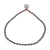 Terahertz Beaded Necklace Fashionable Rectangular Pendant Soreness Relief Energy Stone