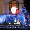JMEXSUSS 500 LED Blue and White Christmas Lights, 8 Modes
