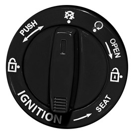 Metal Car Push Start Button Cover, Car Engine Start Stop Button Cover Protector, Knob Switch Decorative Shell, Car Interior Accessories - Color: Black