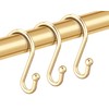 EleCharm Shower Curtain Hooks, Set of 12 Rust Proof S