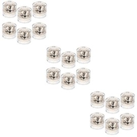 Healeved 3sets Mini Travel Jars Acrylic for Moisturizing Cream Reusable Toiletry Bottles 6pcs*3