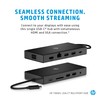 HP Travel USB-C Multi Port Hub, USB-C Pass Through Charging,
