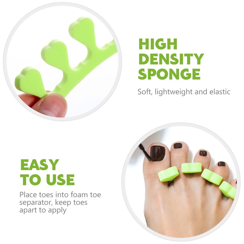 FOMIYES 100 Pairs Disposable soft toe separators silicone toe spacers