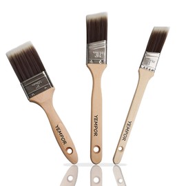 YEMPOR Paint Brush, Painter's Brush 3-Piece for Precise Work, Glaze Brush, Paint Brush, Bristle Brush