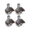 FLEOR A500K+B500K Small Guitar Pot, 18 Spline Short Split Shaft