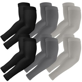 H HOME-MART Arm Sleeves for Women, Men, Youth - UPF 50+ UV Sun Protection & Cooling Arm Warmers, One Size Fits Most, Tattoo Cover, Breathable Sun Arm Sleeves (Pair)