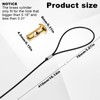 3 Sets Gate Latch Cable Pull, Black Gate Latch Pull