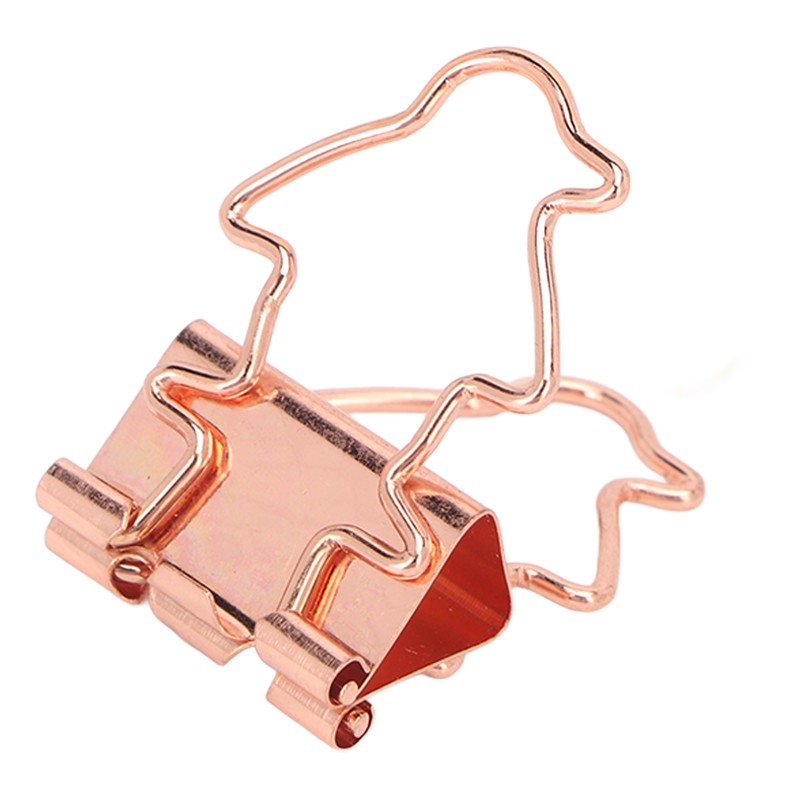 100Pcs Binder Clips Hollow Penguin Shape Sturdy Metal Small Binder