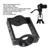 75mm Tripod Head Bowl Riser, Aluminium Half Ball Flat to