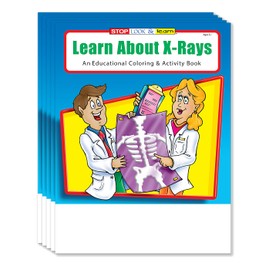 ZOCO - Learn About X-Rays - Educational Coloring Books (25 Bulk Pack, Without Crayons) - Hospital, Pediatrician Office Supplies - Games, Puzzles, Fun Activities for Kids