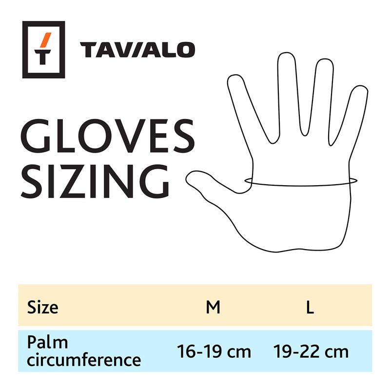 TAVIALO Fitness Gloves Training Gloves for Men Medium (16-19cm) Double