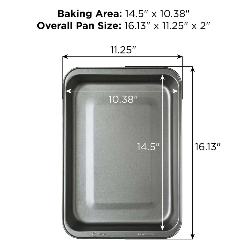 Ecolution Bakeins Lasagna and Roasting Pan – PFOA, BPA, and