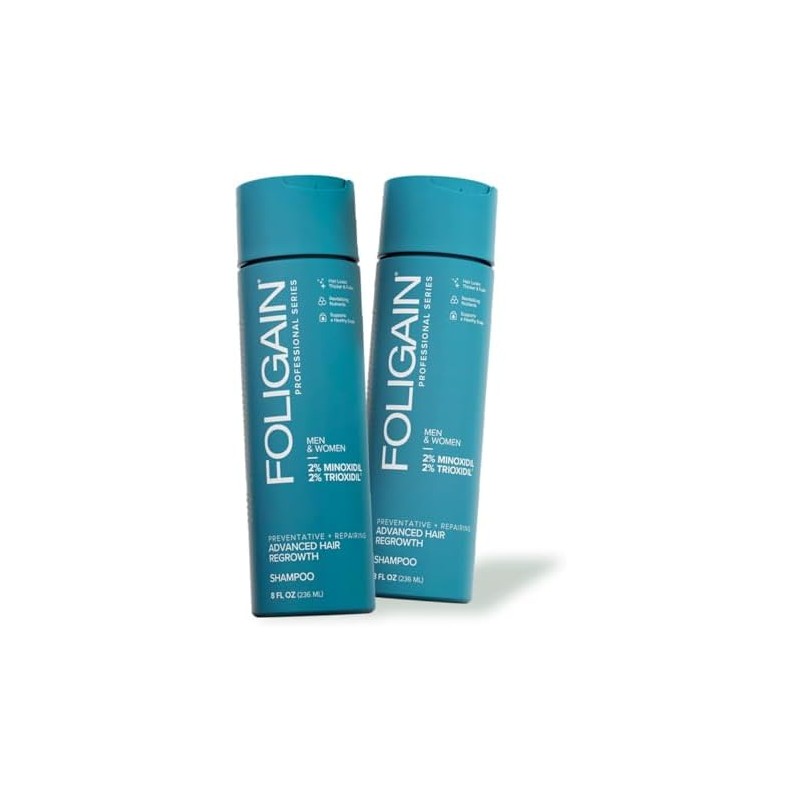 FOLIGAIN pack 2 Shampoo Advance con biotina 236ml CU