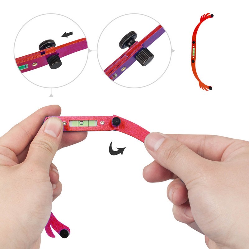 Eyebrow Line Marker Ruler Foldable Arch Microblading Eyebrow Mapping for