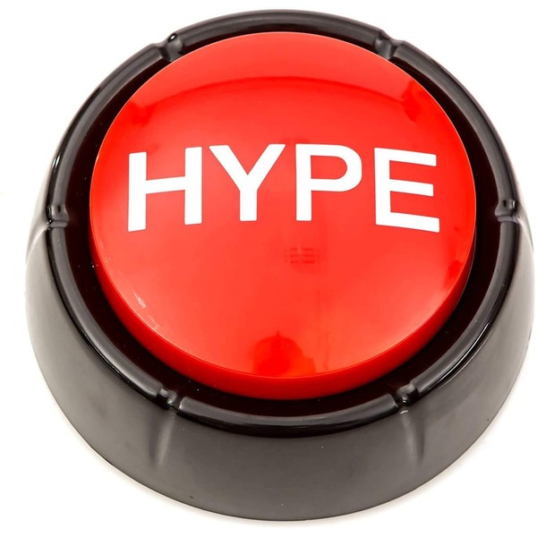 The Hype Button | Hip Hop Air Horn Sound Effect Button (Batteries Included)