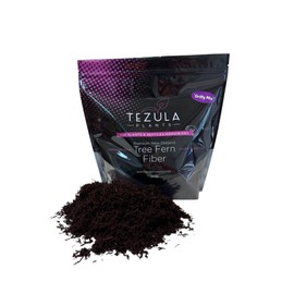 Premium Gritty New Zealand Tree Fern Fiber Growing Medium and Reptile Substrate- Natural, Organic, Long Lasting | for Orchids and Tropicals | Use in Terrariums and Vivariums (1 Gallon)