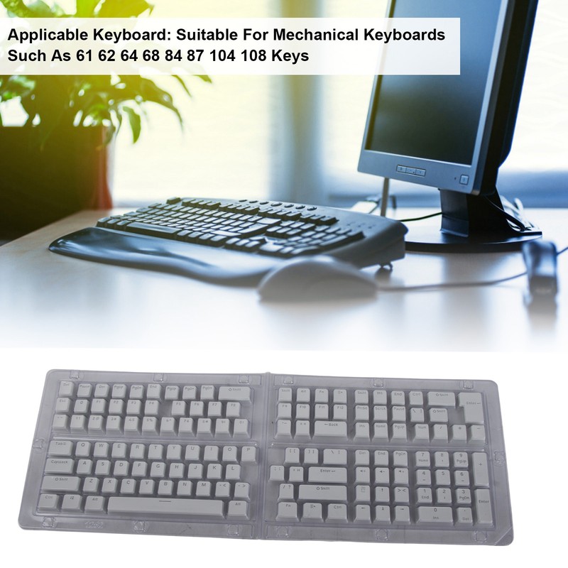 Keyboard Keycaps 132 Keys Pudding Transparent OEM Height PBT Two