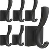 TOFIIGREM Black Towel Hooks Coat Hooks for Wall, Hand Towel