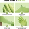 Disposable Latex-Free Gloves Green - 3.5mil 100 count Gloves Cleaning