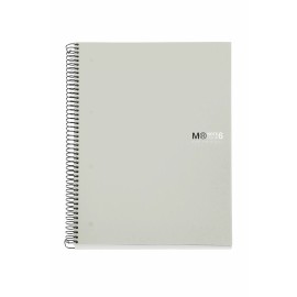 Miquelrius 6-subject Graph Poly Notebook A4 8.25 X 11.75 - Grey