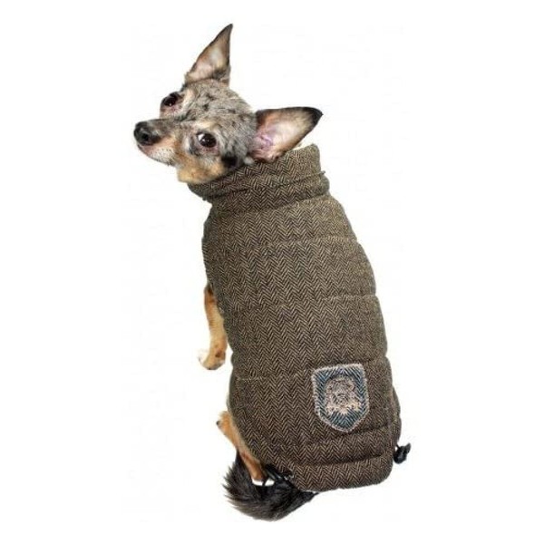 Hip Doggie HD 5HRBV Herringbone Vest Dog Coat – XS