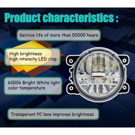 LEVANLIGHT - Par de bombillas LED antiniebla LED de izquierda y derecha con tornillos para Ford Explorer 2011-2015 para Subaru Impreza 2012-2018 (para Ford Explorer 2011 2012 2013 2014 2015)