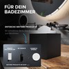 ovimar Teksmona Square Cosmetic Tissues Box, Stainless Steel, Matte Black,