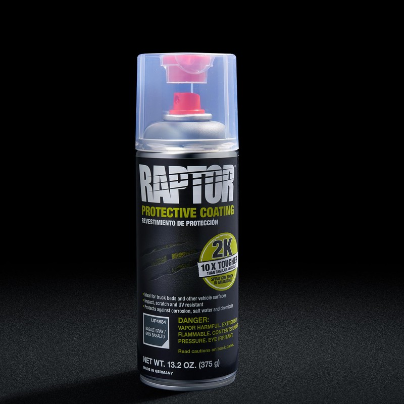 Raptor 2K Bedliner Aerosol, Protective Coating, Spray-On Truck Bed Liner,