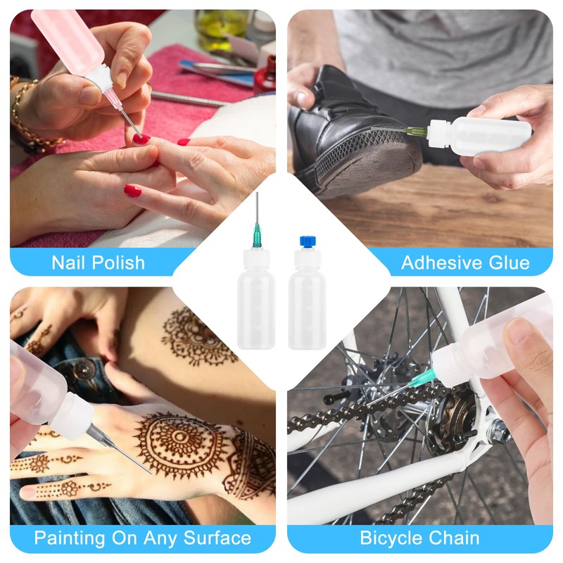 24 Pieces Bottle Needle Bottle Needle Bottles 30 ml Set,