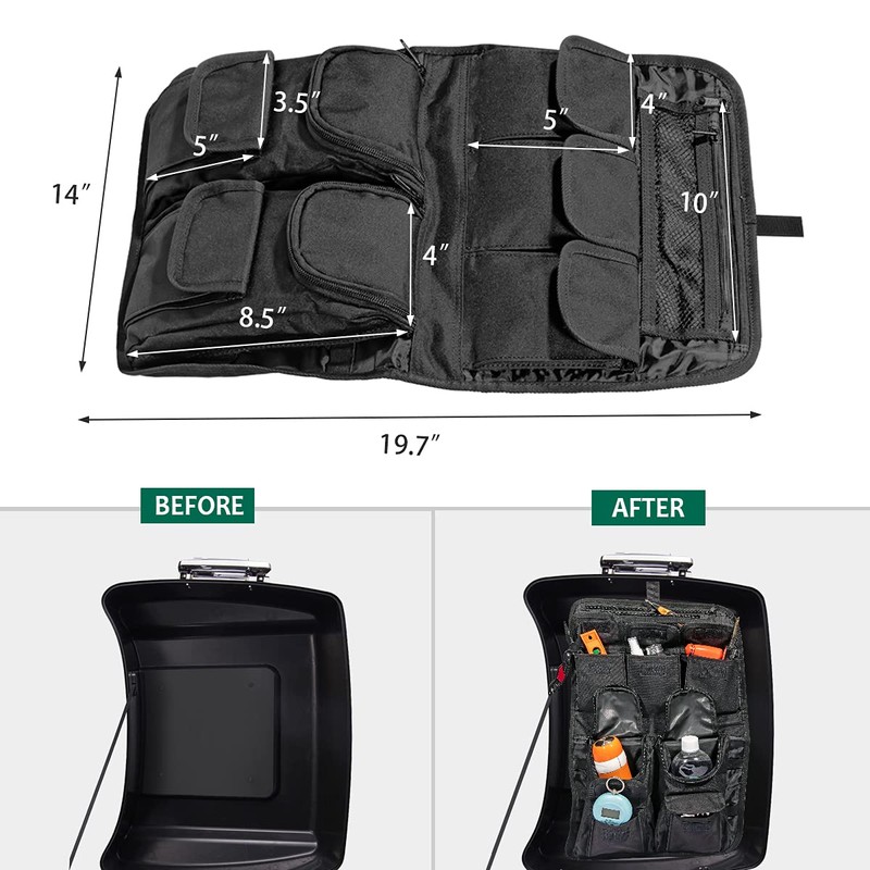 Mofun Tour Pack Lid Organizer Saddlebags Tour Luggage Storage Bag