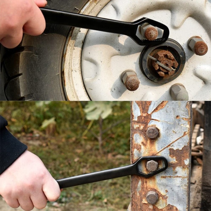 8-22mm Double-Head Universal Spanner, Multi-Purpose Ring Wrench, Self-Tightening Home and