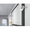 meineWunschleuchte Bathroom Wall Spotlight 1-Bulb Silver Chrome Swivelling IP44