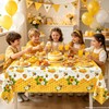 6 Pack Bee Tablecloth Happy Bee Day Table Cover Rectangle