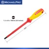 MichaelPro 6.5 x 150mm Slotted Head Insulated Electricians Screwdriver, Professional