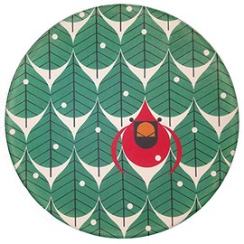 Charley Harper Coniferous Cardinal Absorbent Stone Trivet