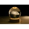 PENTBURG Crystal Ball Lamp, Luminous Solar System/Galaxy Crystal Table Light