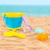 abeec 5 Piece Foldable Beach Bucket Set With A Collapsible