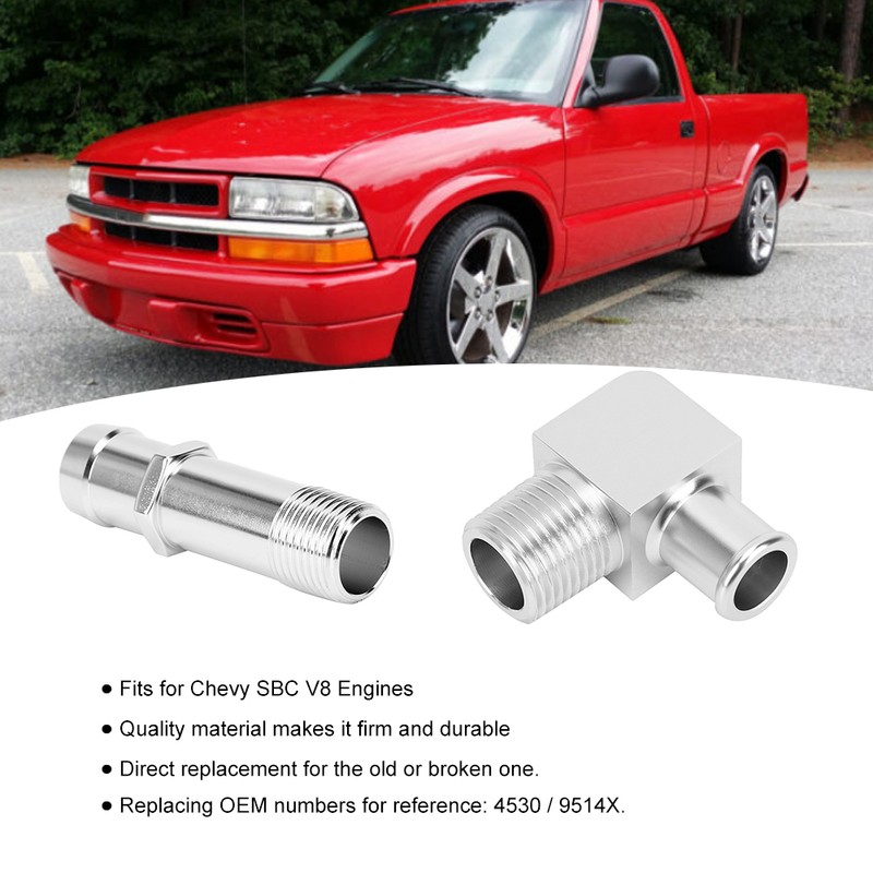 Heater Hose Fitting 3/4in Water Pump 5/8in 90 Degrees 9514X