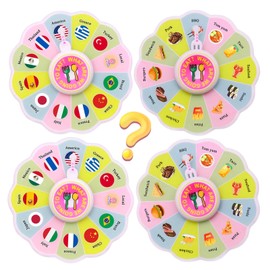 2Pcs Food Decision Wheel Dice，Fidget Spinner Food Choice Game Wheel，Food Date Night Dice for Unexpected Dinners Couple Gifts,Valentines Day Gifts for Him Her,Wife Husband