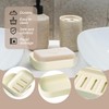 Plastic Soap Dish with Drainage Case Box Compact Waterproof Soap