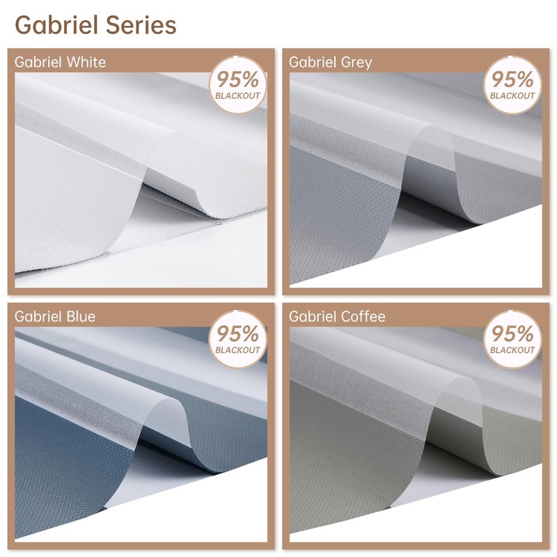 Kincmo Motorized Blinds with Remote, Motorized Zebra Shades Work with