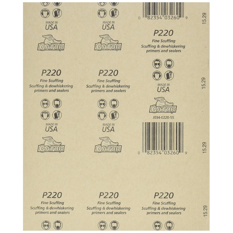 ALI INDUSTRIES 4205 Sandpaper-Sheets, 9" x 11"