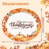 LIKAJON 50 Pcs Oval Thanksgiving Paper Plates, 12 x 10
