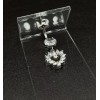 Dragonfly 14 Gauge Belly Button Ring Clear Heart Stainless Steel