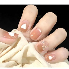 Nature's Farmer Self Nail Tips 24p Z01 Nail Art Nail Color Aesthetic Design Supplies Nail Z01 Cutie Love Parts / 네이처스 파머 셀프 네일팁 24p Z01 네일아트 손톱 컬러 미적 감각 디자인 용품 네일 Z01 큐티 러브 파츠