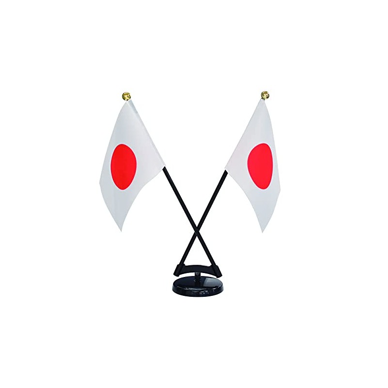 TOSPA Hikimaru Mini Japanese Flag 2-Piece Cross Set, Flag Size